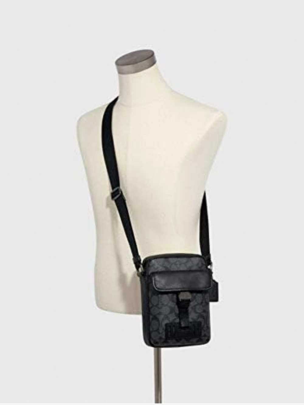 Rare Coach Ranger Shoulder/Crossbody Black Leather Unisex Bag - Picture 15 of 15